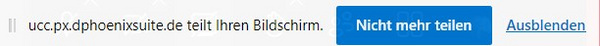 "Nicht mehr teilen" Button