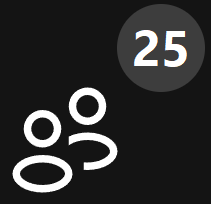 Symbol mit Anzahl der Teilnehmer*innen Symbol mit Anzahl der Teilnehmer*innen